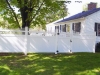 Tongue and Groove Privacy w/Scalloped New England Topper